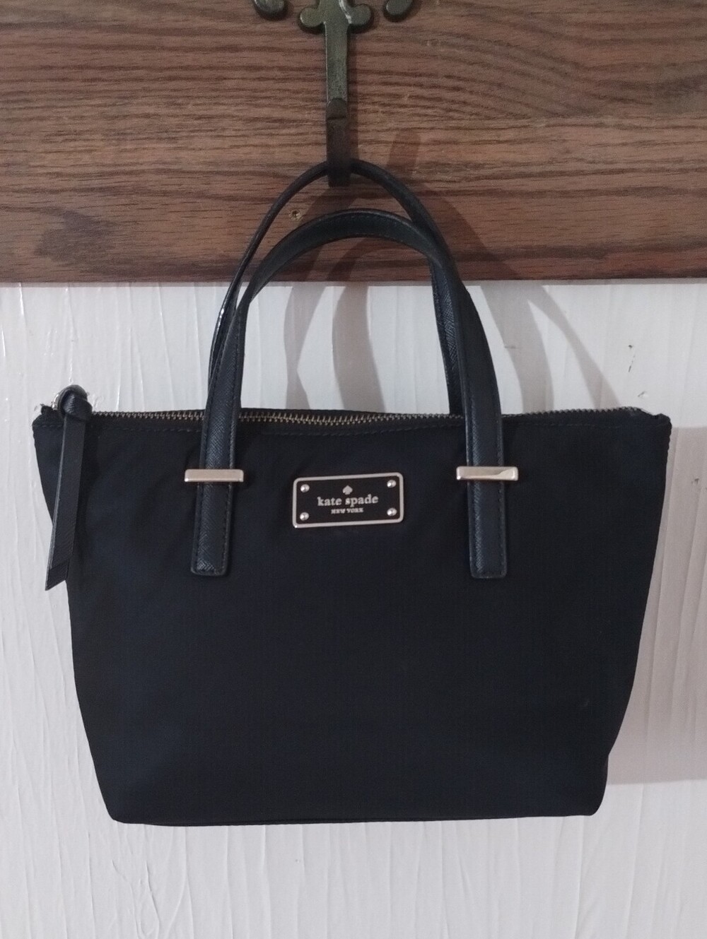 kate spade New York Alyse Wilson Road Black Nylon Tote Bag